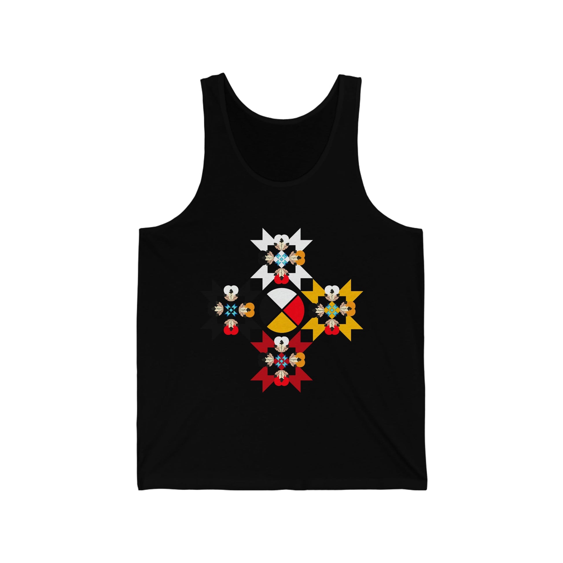 Native Medicine Wheel Jersey Tank - Nikikw Designs