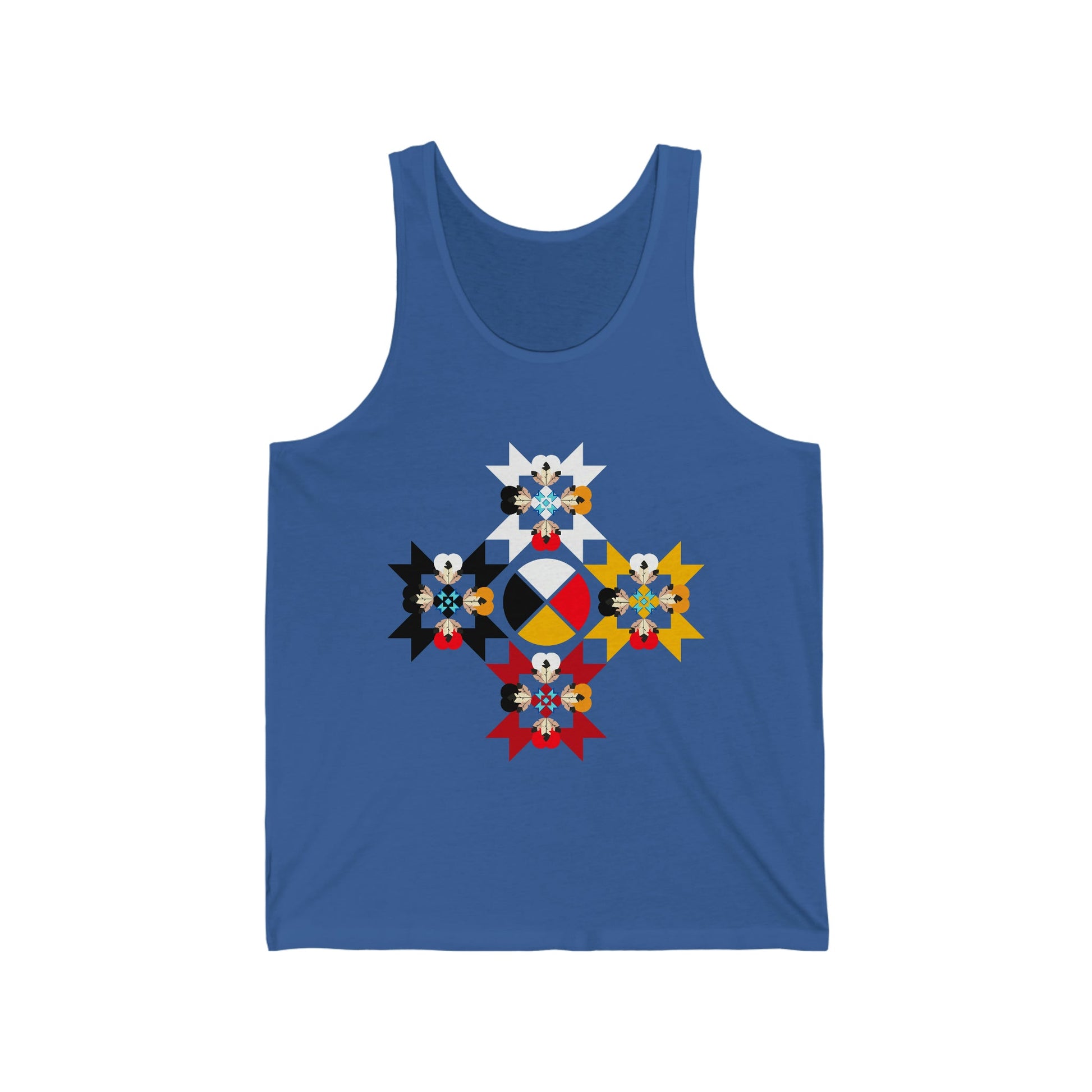 Native Medicine Wheel Jersey Tank - Nikikw Designs