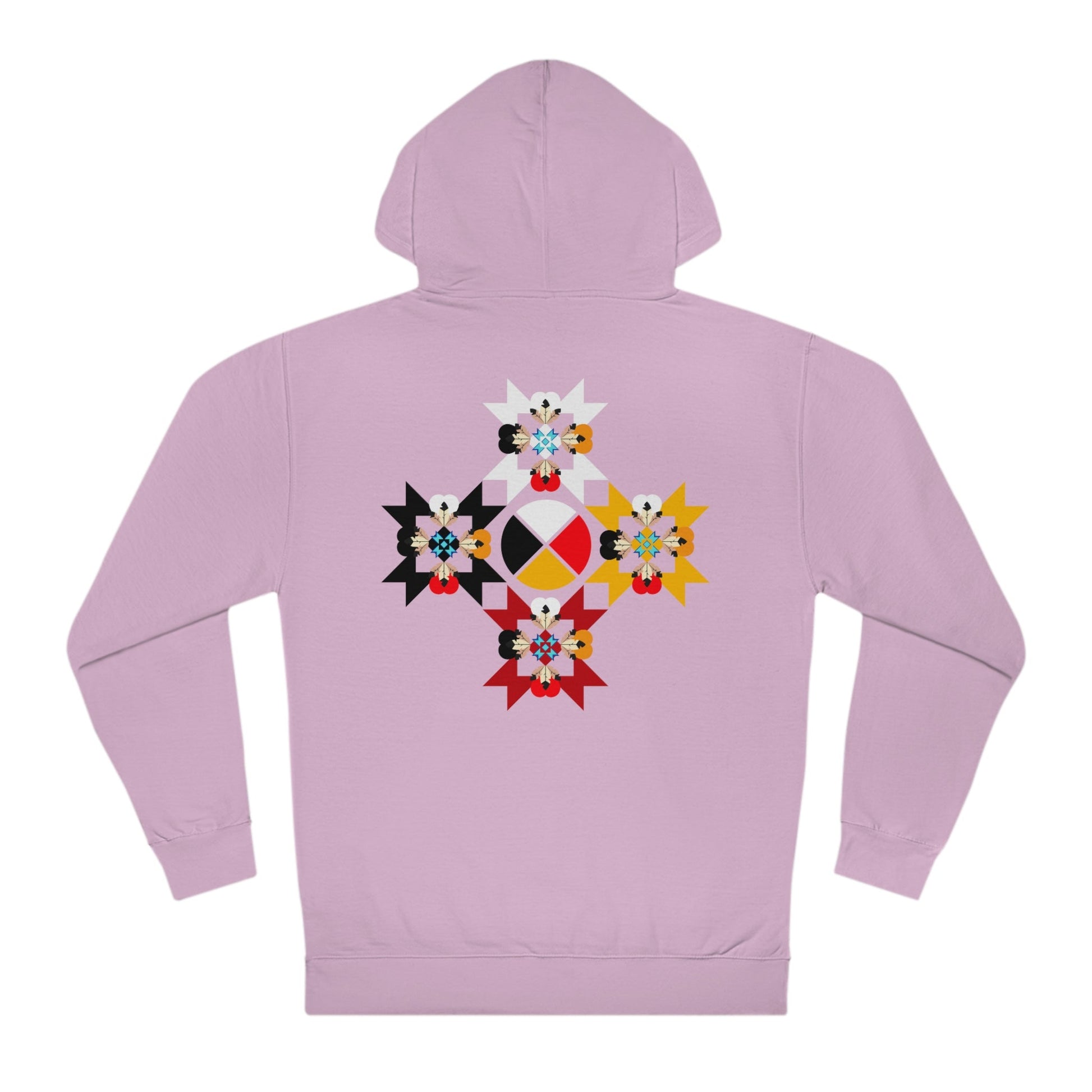 Native Medicine Wheel Unisex Hooded Sweatshirt - Nikikw Designs