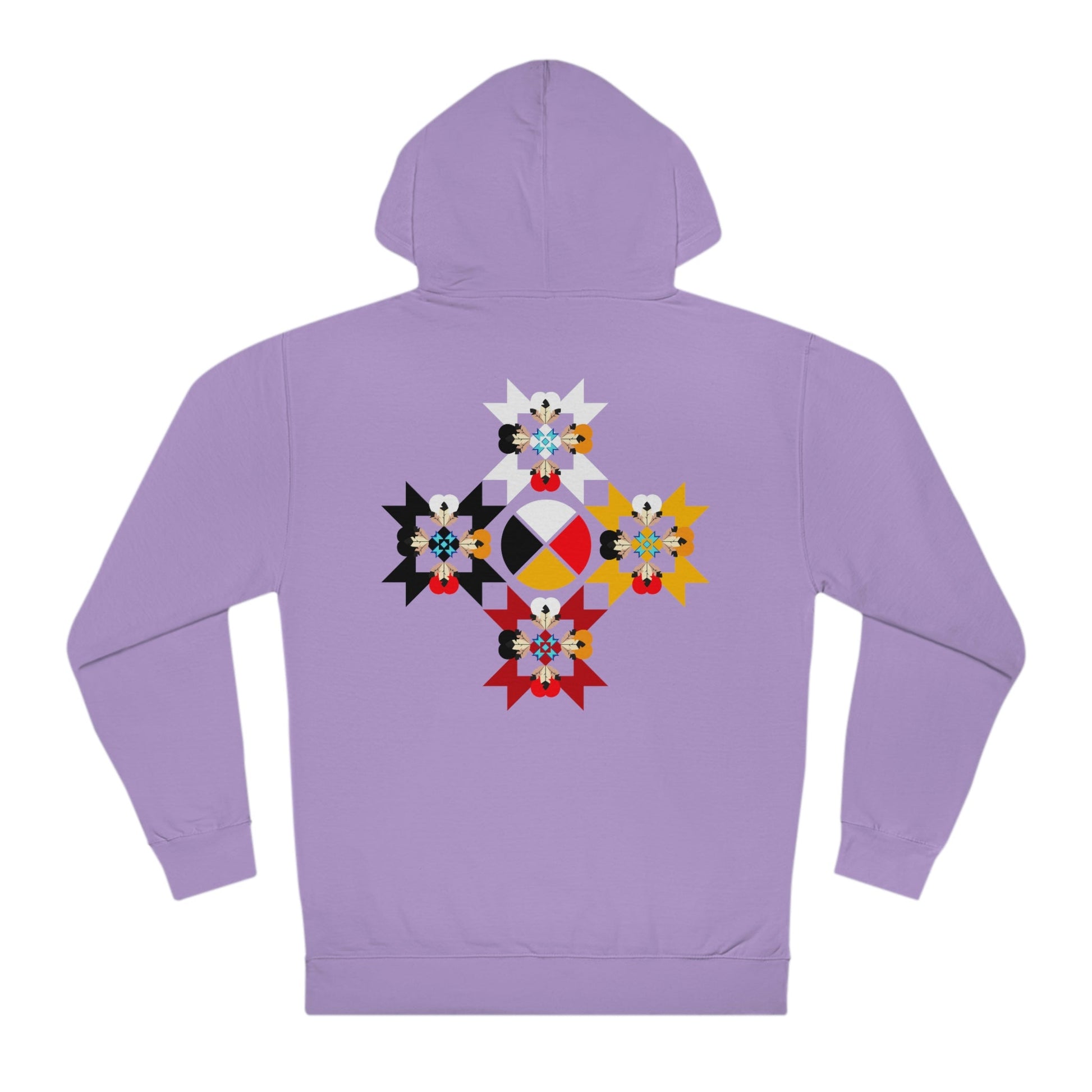 Native Medicine Wheel Unisex Hooded Sweatshirt - Nikikw Designs